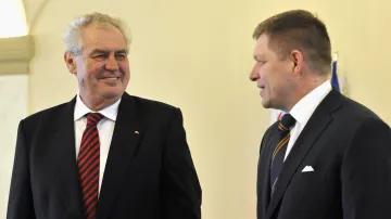 Miloš Zeman a Robert Fico