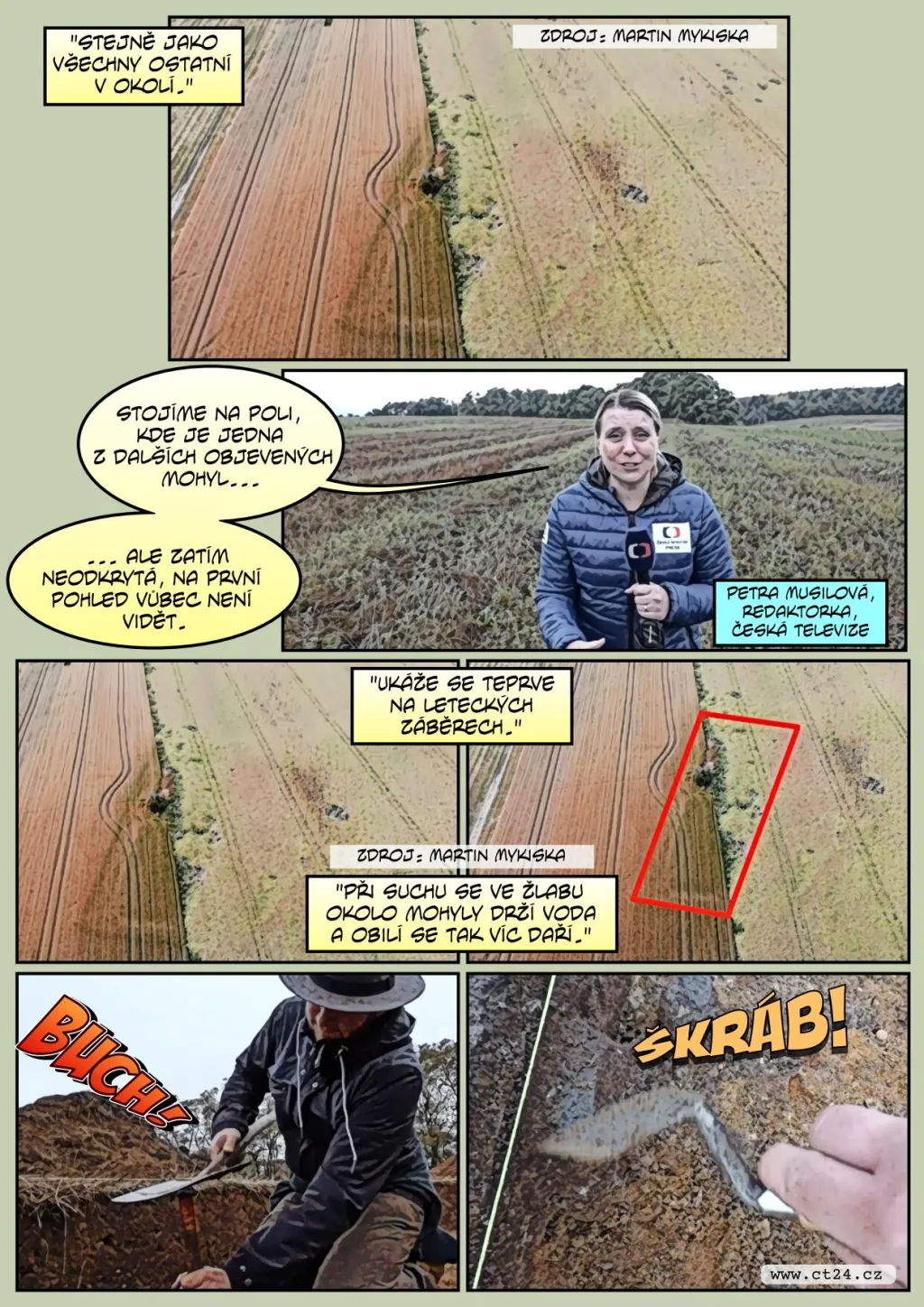 Vědci odkryli pod Řípem další mohly