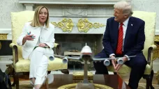 Georgia Meloniová a Donald Trump
