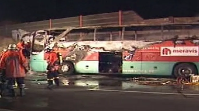 Požár autobusu