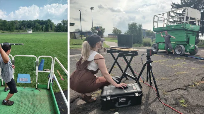 Experiment s oštěpy a atlety