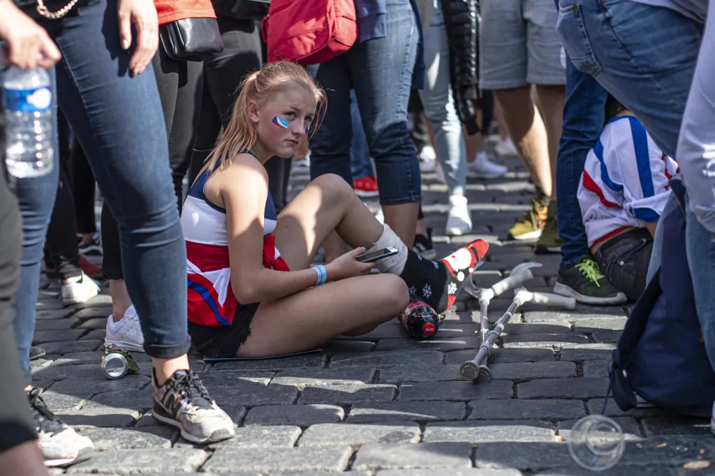 Fanoušci hokeje sledují boje o medaile i na Staroměstském náměstí v Praze