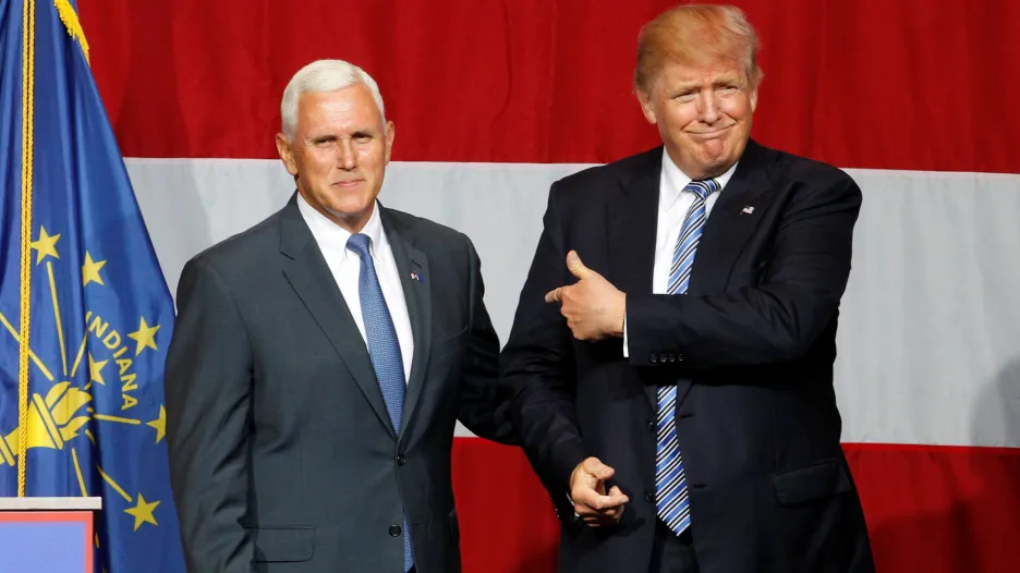 Mike Pence a Donald Trump