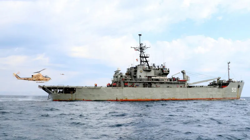 Íránské vojenské cvičení u Hormuzského průlivu v roce 2022