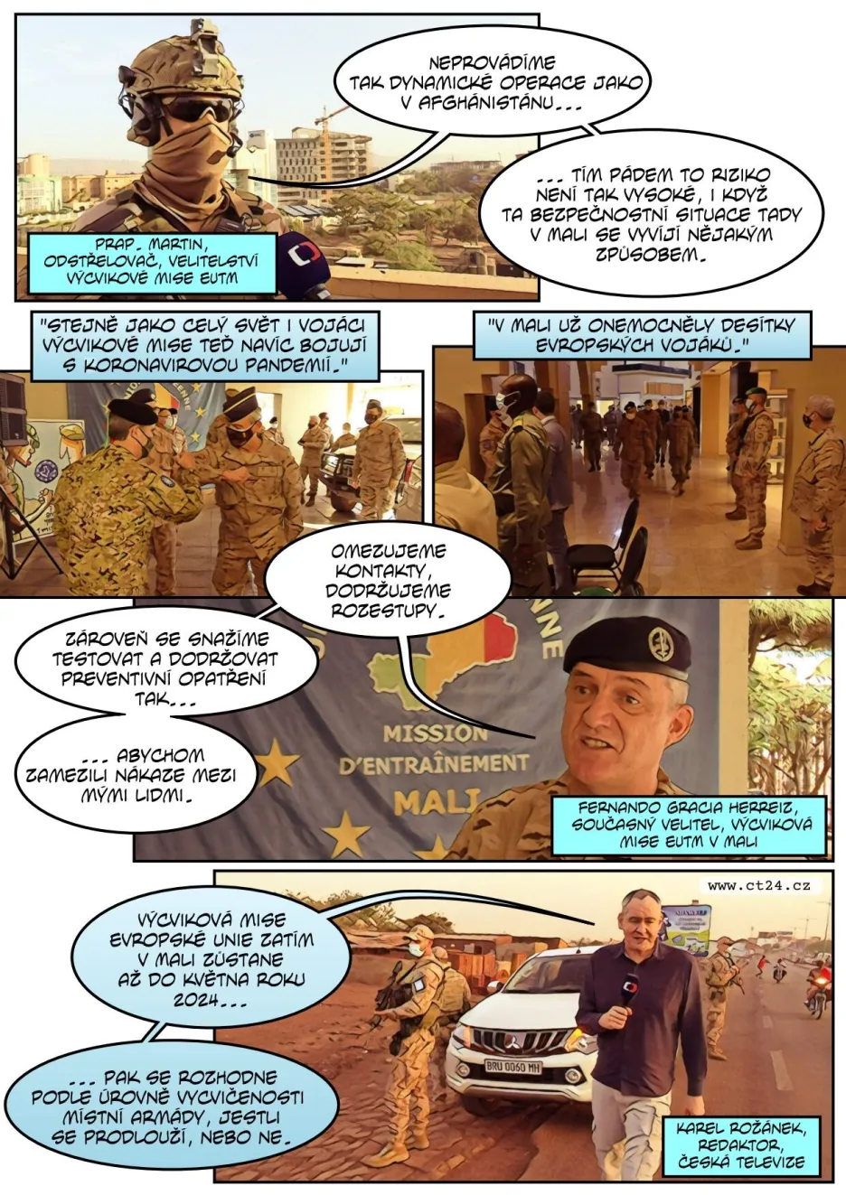 Češi cvičí vojáky v Mali