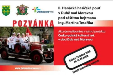 AVÍZO: II. Hanácká hasičská pouť v Dubě nad Moravou