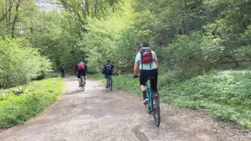 Cyklisté v NP Podyjí
