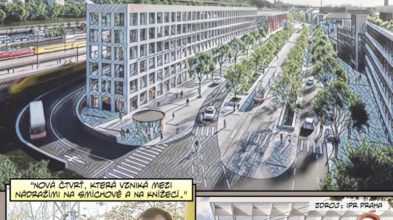 Budoucí dopravní terminál na Smíchově