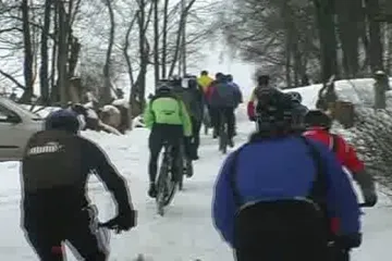 2. ročník zimního závodu horských kol Ledový kafe