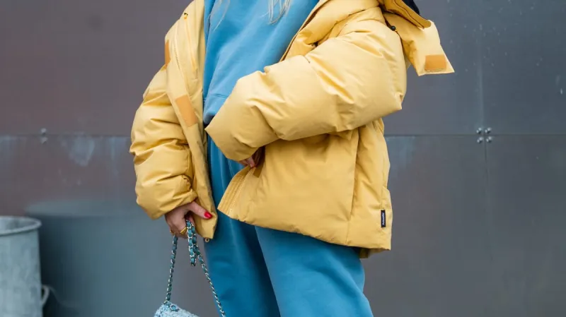 Tepláky na festivalu Fashion Week v Kodani v roce 2020