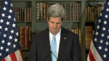 John Kerry na brífinku po jednání se Sergejem Lavrovem