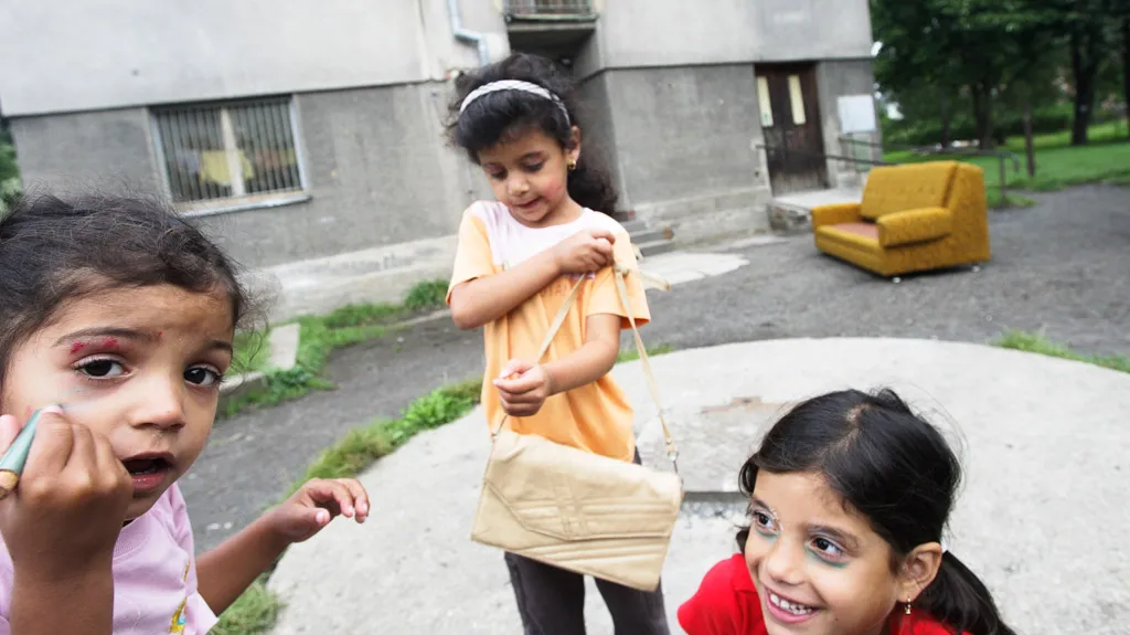 Romské děti z Varnsdorfu