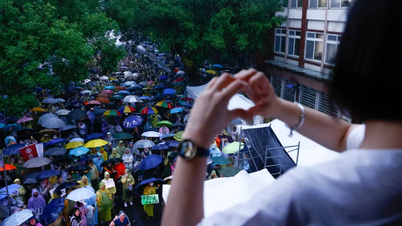 Provládní demonstrace na Tchaj-wanu v květnu 2024