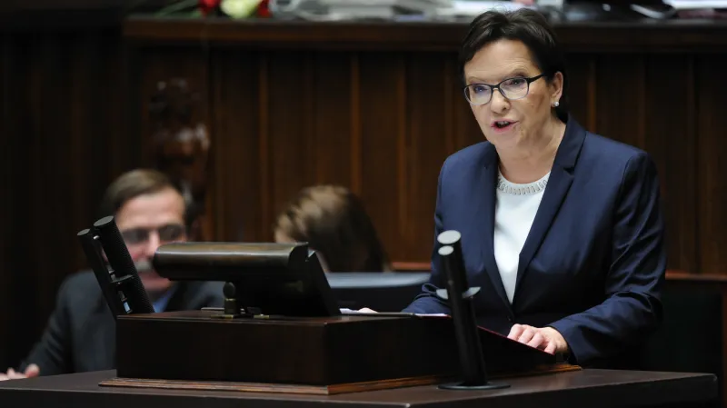Ewa Kopaczová oficiálně složila premiérskou funkci