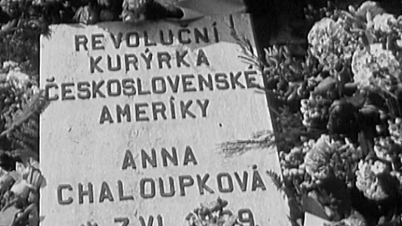 Náhrobní deska Anny Chaloupkové
