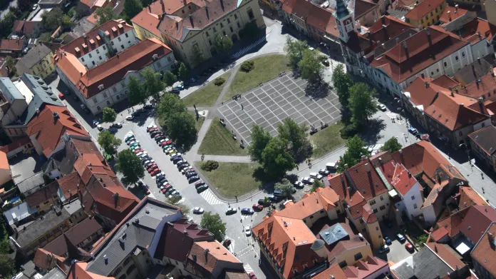 Masarykovo náměstí ve Slaném