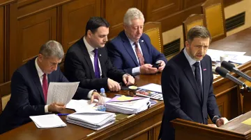 Vít Rakušan během jednání sněmovny, 15. ledna 2026