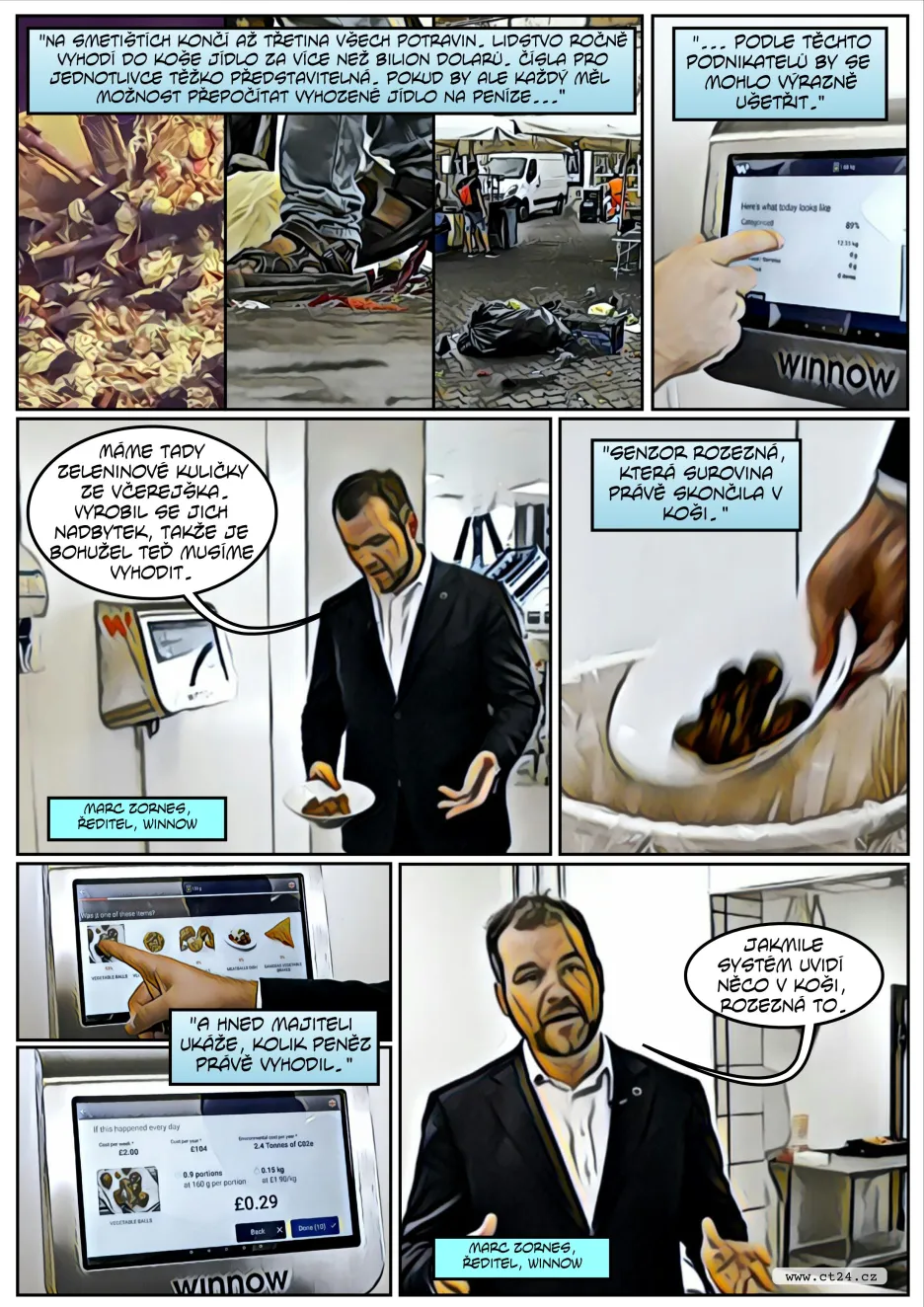 Komiks: Chytrý odpadkový koš