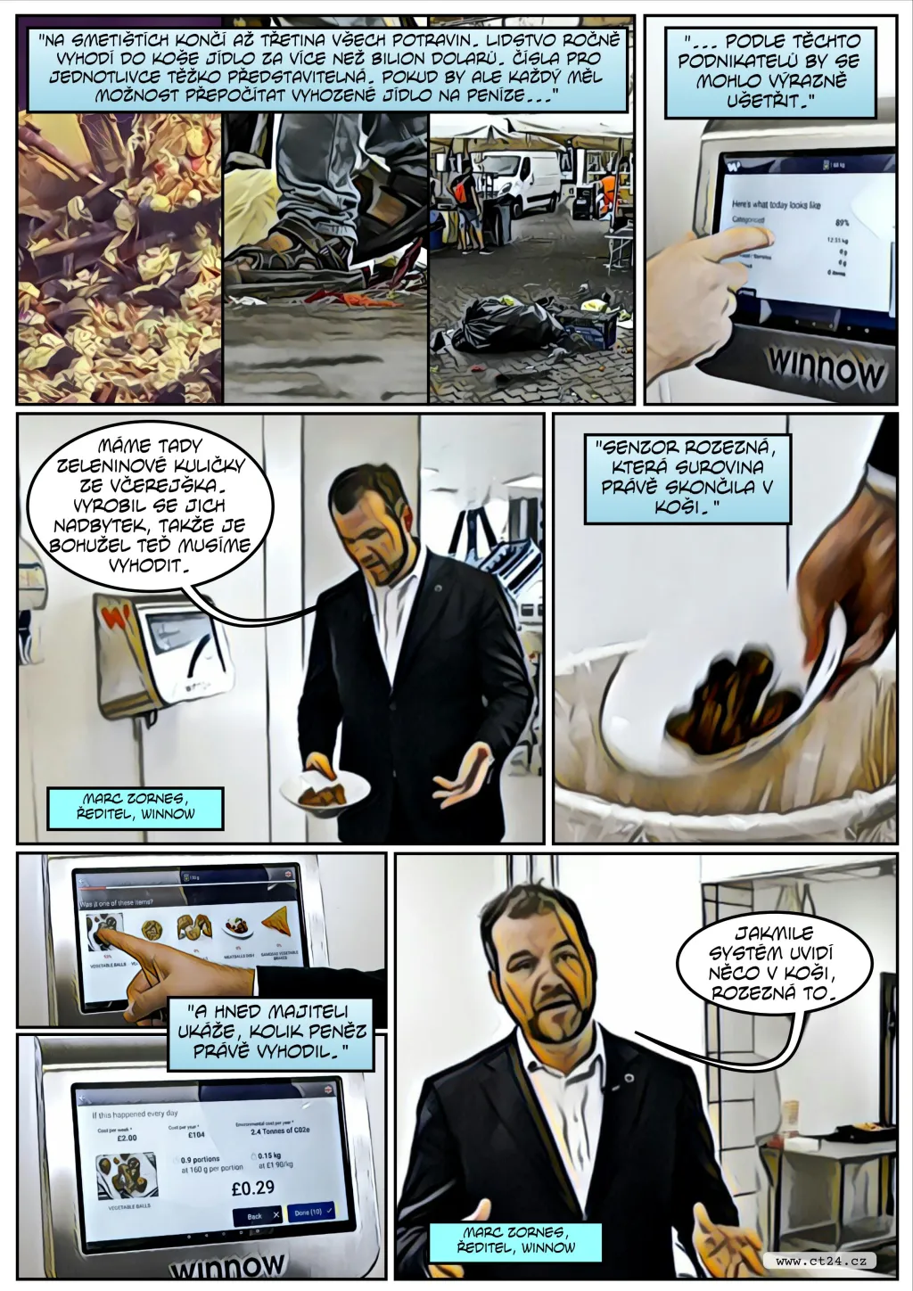 Komiks: Chytrý odpadkový koš