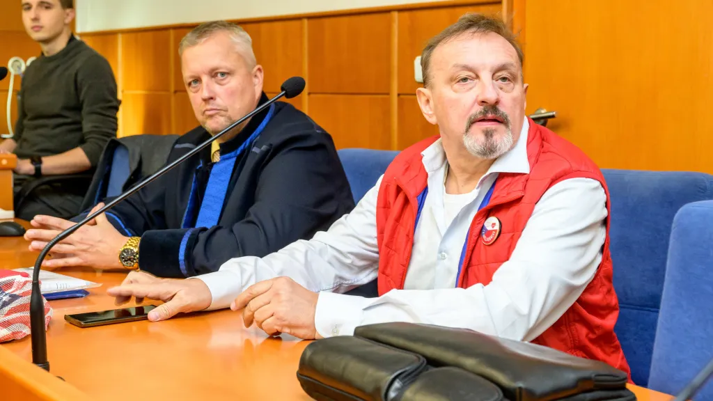 Pavel Zítko u obvodního soudu v Chomutově v roce 2024