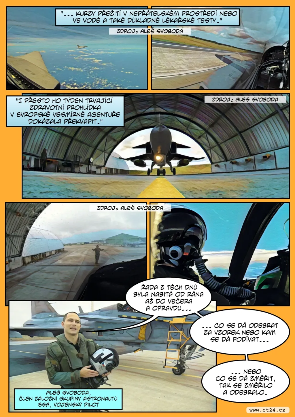 Český pilot se stal astronautem