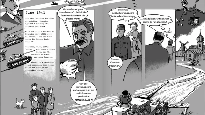 Komiks \"Jurijův den\"