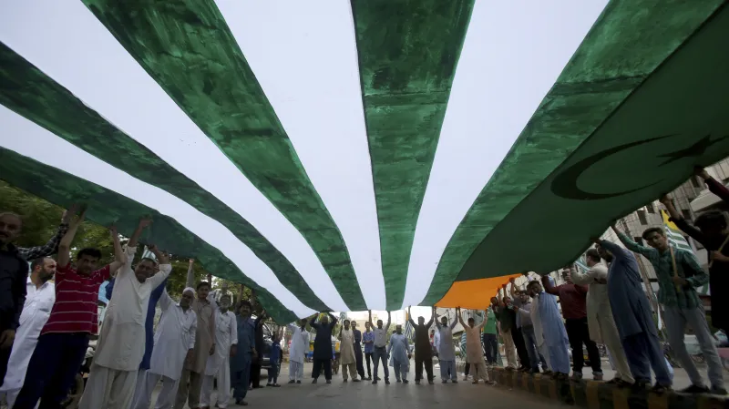 Protest v pákistánském Karáčí