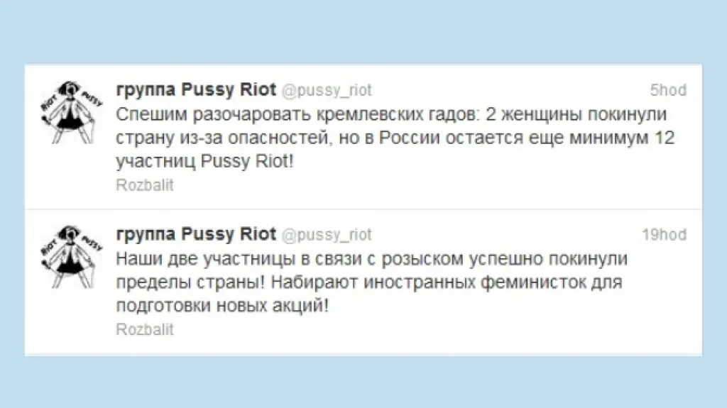 Tweet Pussy Riot