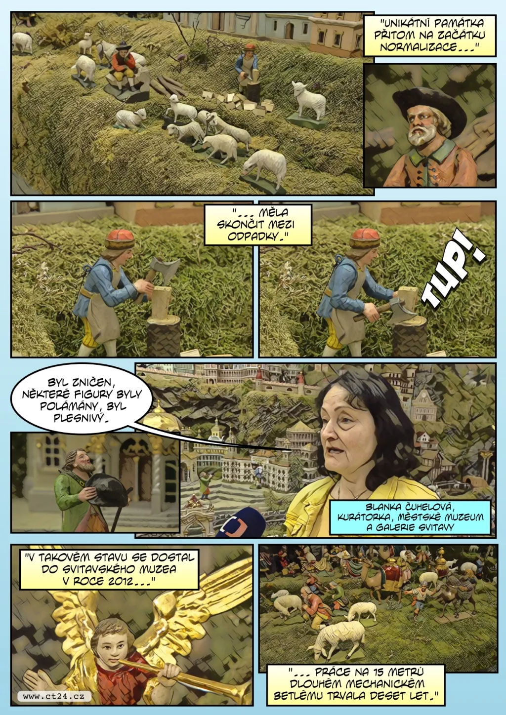 Svitavský mechanický betlém je opravený