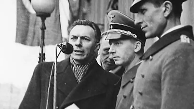 František Kocourek na balkoně hotelu Šroubek