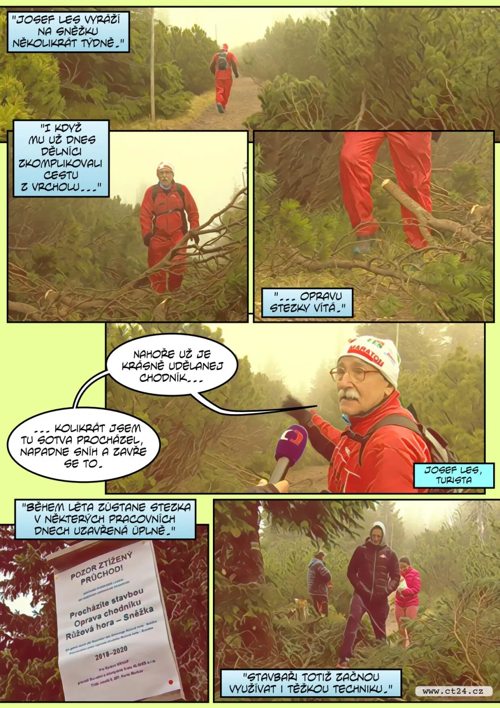 Nejužívanější cesta na Sněžku se bude opravovat celé léto