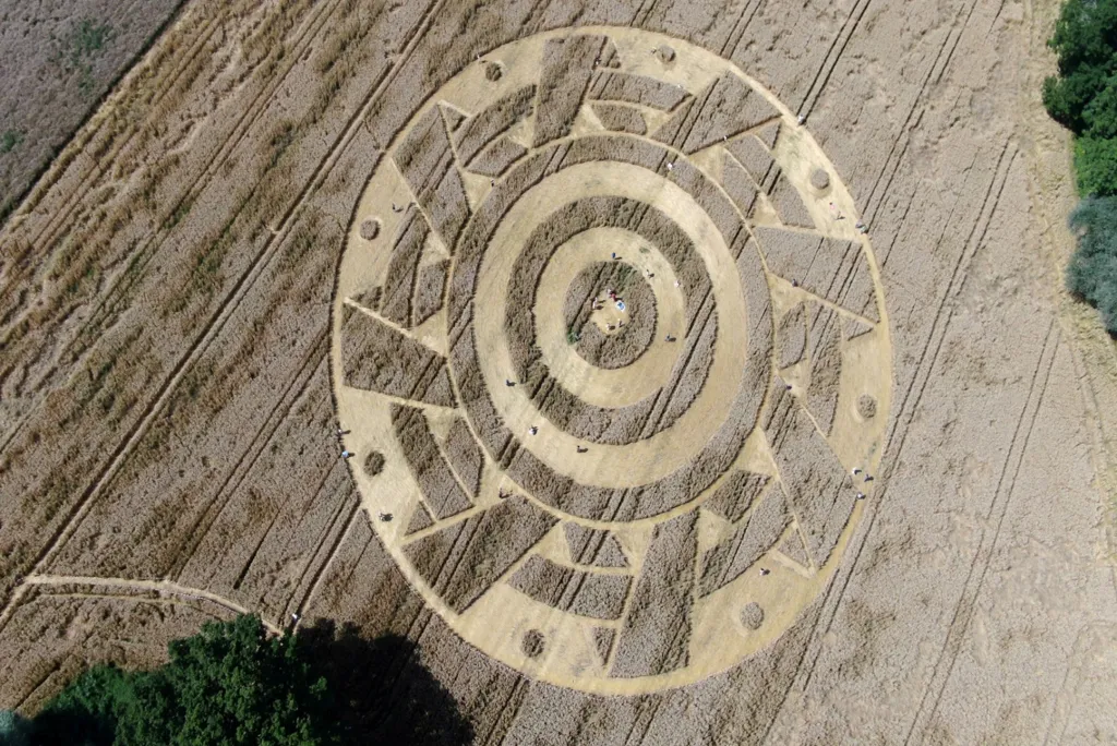 Fanoušci kruhů v obilí se sešli kousek od německého města Pähl