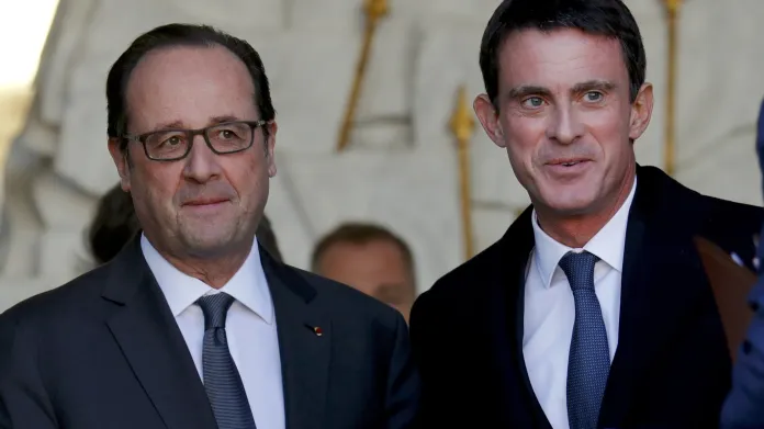 Francois Hollande a Manuel Valls