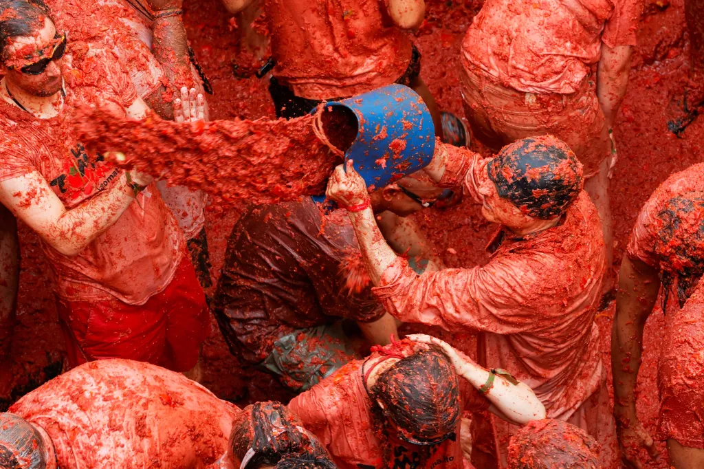 Španělský festival Tomatina