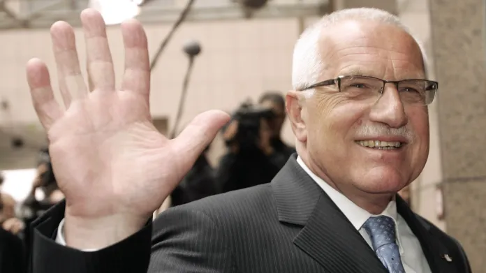 Český prezident Václav Klaus se loučí