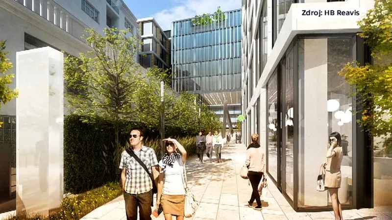Vizualizace projektu HB Reavis na Vinohradské