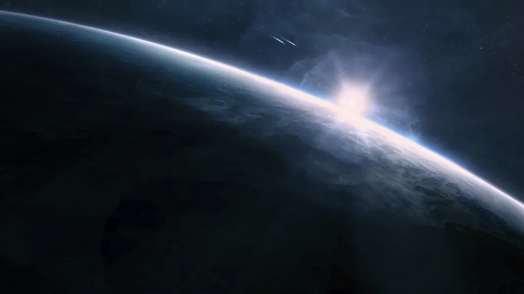 Východ Slunce ve vesmíru