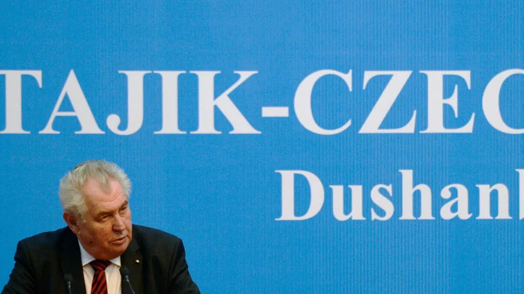 Miloš Zeman v Tádžikistánu