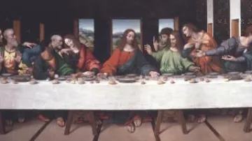 Kopie Leonardova obrazu Poslední večeře