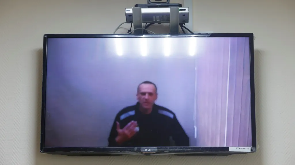 Navalnyj se jednání soudu účastnil prostřednictvím videohovoru