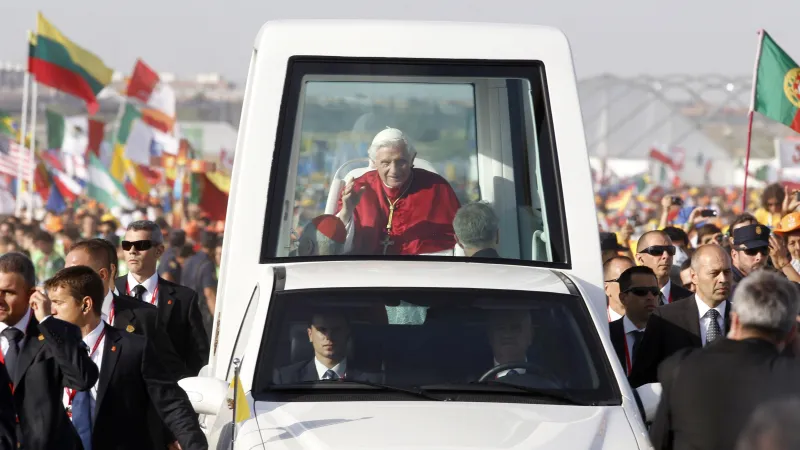 Papež Benedikt XVI. na návštěvě Madridu v roce 2011