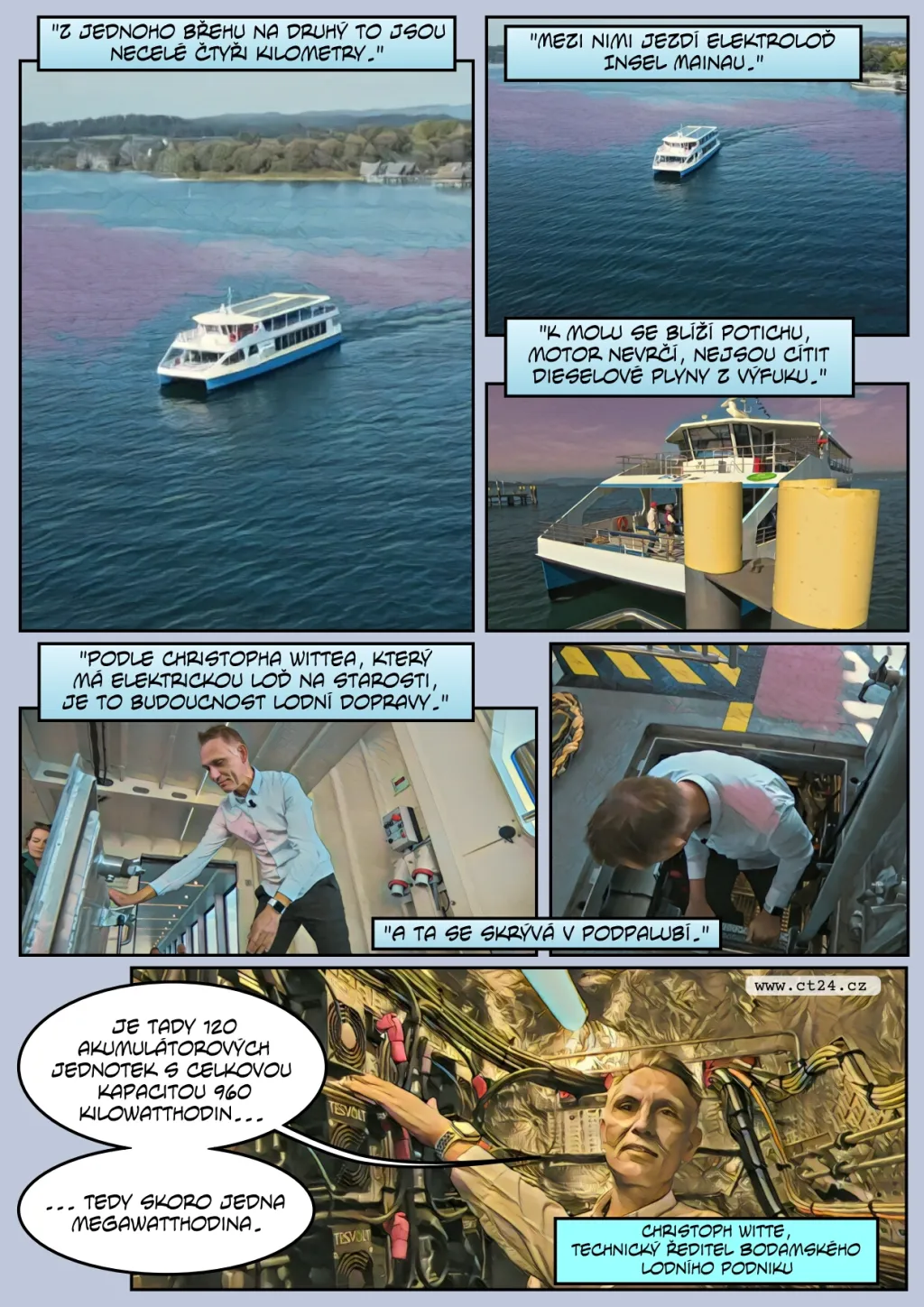 Loď brázdí vody jen za pomoci Slunce