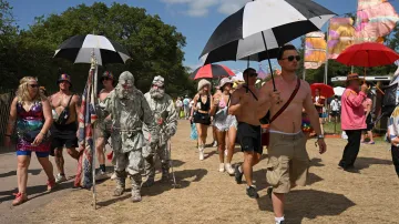 Účastnící festivalu Glastonbury, Velká Británie