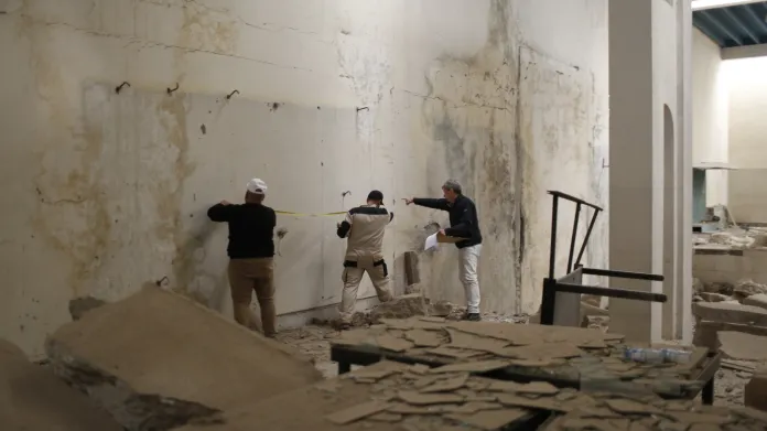 Evaluace škod v Mosulském muzeu v roce 2019