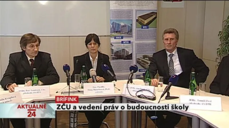 Brífink ZČU a vedení práv o budoucnosti školy