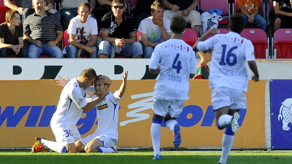 Radost fotbalistů Brna