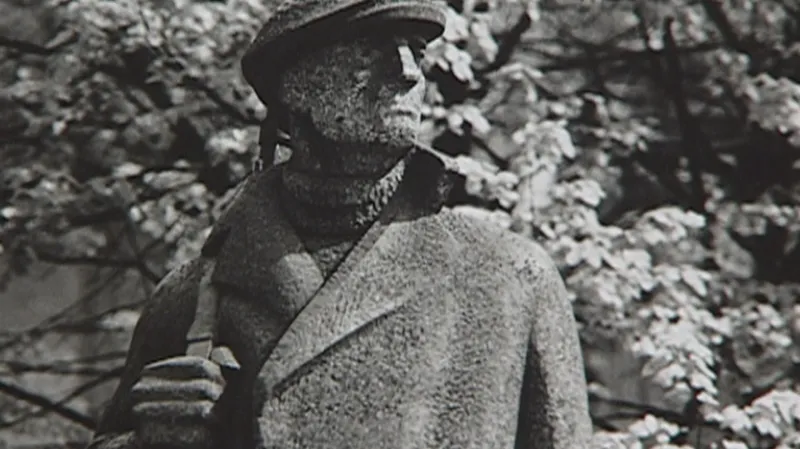 Socha lidového milicionáře v Ostravě