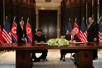 DOKUMENT: Přečtěte si společné prohlášení Donalda Trumpa a Kim Čong-una