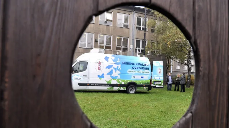 Imisní měřicí vůz v Ostravě