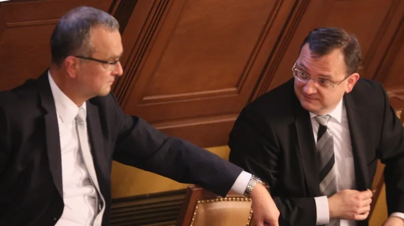 Miroslav Kalousek a Petr Nečas